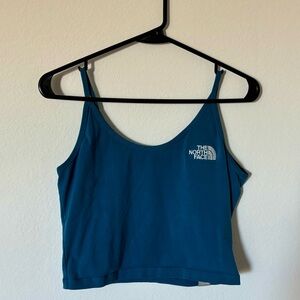 The North Face Teal Spaghetti Strap Crop Tank